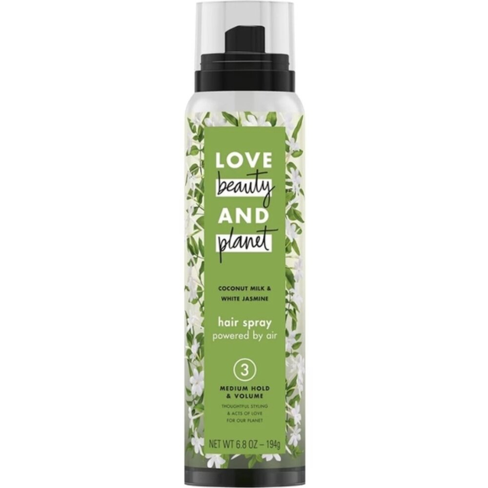 2x Love Beauty and Planet Hairspray Coconut Milk & White Jasmine 6.8oz Med Hold